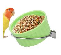 Bird Cage Feeder | Bird Feeder Food Bowl Dish,Waterer Dispenser Container Feeding Supplies, Pet Supplies for Parrot, Conure, Macaw, Lovebird, Canary, Small Animal