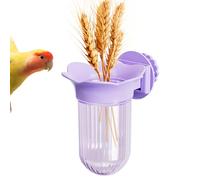 Bird Cage Feeder, Bird Water Bowl Guinea Pig Bowl | Cage Feeder Hanging Pet | Feeding Cup | with Clamp Water Food Container for Budgies, Cockatiel, Finches, Conure, Small A