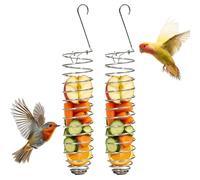 Bird Cage Feeder Foraging Treat Toys Fruits Veggies Millet Tray