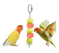 Bird Cage Feeder - Prevents Spoilage and Dirt on the Floor, Marine Grade 304 Stainless Steel, 20cm Length + Safety Wing Nut Clasp, Heavy Duty Metal for Feeder