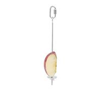 Bird Cage Feeder Skewer - Stainless Steel Fruit Stick | Foraging Food Holder | For Macaws, Parakeets, Cockatiels, Parakeets, Finches, Turtle Doves and Treat Spikes for the Cage