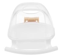 Bird Cage Feeder with Screw on Design and Wide Opening | Plastic, White Finish, Perch Assisted Feeding, Large Capacity, for Finches and Small Parrots