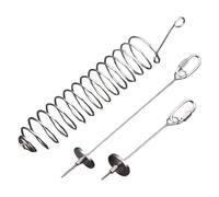 Bird Cage Feeding Fork Set - 3 Piece Stainless Steel Parrot Toys, Rust Resistant Construction, Easy Clip Attachment | Foraging Game Tool For Cockatiel Parakeet Lovebirds Bunny Small Pets