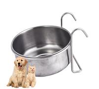 Bird Cage Feeding Set - 1 Pack Stainless Steel Food and Water Bowls | Wide Design Spy Resistant Cleaning Easy Cockatoos, Pertur