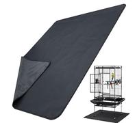 Bird Cage Floor Mat,Waterproof Non-Slip Protectors - 48x36 Inch Thick Under Pet Cage Mat | for Kennels Indoor Reptile Lovebird Cockatiel Canary Finches Dog Cat Bunny Small Animal