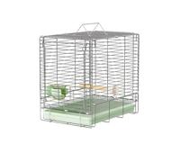 Bird Cage Foldable Birdcage Drawer Tray with Double Handles for Easy Cleaning and Carrying Birds for Outdoor Use Flight Cage Stand(Green)
