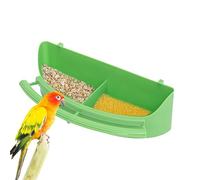 Bird Cage Food Bowl Hedgehogs Seat Shell Holder | Passerize Feed Container with Division for Bird in Cage, Paramedics, Finches, Baby Food