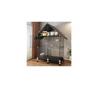 Bird Cage for Finch and Conure Medium Indoor Aviary With Multi-Door Design And Stand For Small Birds