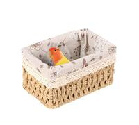 Bird cage for parrots, hammock for bird bed - House bird bed for small animals, hand-woven bird nest, breeding nest for birds, parrots, parakeets, cockatiels, cockatiels, i