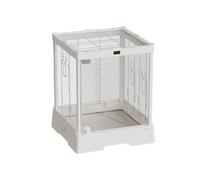 Bird Cage Glass bird cage stainless steel home parrot cage villa panoramic transparent viewing Parrot Cage(Style-A)
