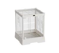 Bird Cage Glass bird cage stainless steel home parrot villa panoramic transparent viewing Flight Cage Stand(Style-B)