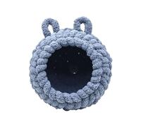 Bird Cage Hammock Bed - Cozy Plush Bear-Ear Design Small Animal Resting Bed for Budgies, Parakeets, Cockatiels - Portable Durable for Bird Cages, Pet