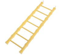 Bird Cage Hangable Ladder Toy with Hooks for Parrots and Birds | Plastic, Yellow Finish, Smooth Surface, Cage-mounted Play Area, Climbing Support, for Aviary Enclosure