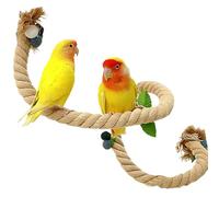 Bird Cage Hanger | Bird Climbing and Biting Set | Cockatiel Rope Perch for Muscular and Health, Mental Stress Stimulation and Decoration for Lovebirds