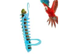 Bird Cage Hanging Basket - 25cm Hollow Millet Food Stand | 0.1 Lb ABS Pole Holder Feeding Tool, Interactive Parrot Toy Fork For