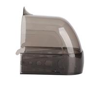 Bird Cage Hanging Bathtub Thickened Plastic Multifunction Activity Feeding Box for Small Parrots Gray Black