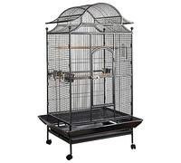Bird Cage Household Large Bird Cage Parakeet Black Cockatiel Cage With Feeding Cup Breeding Cage Suitable For Flocks Of Birds Birdcage Parrotlets Aviary