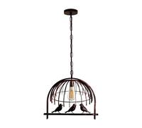 Bird Cage Lamp Shade Rustic Red Gothic Ceiling Pendant Metal Lampshade