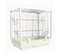 Bird Cage Large Bird Cage Stainless Steel Full Horizontal Wire Parrot Cage Square Column Heightened Villa Cage Breeding Parrot Cage