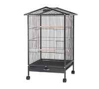 Bird Cage Large Roof Parrot Cage Black Phoenix Breeding Cage Bird Cage Large Size For Flock Of Birds, Canary Parakeets Pet Supplies