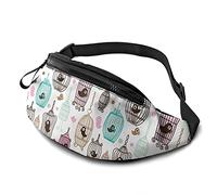 Bird Cage Love Fanny Pack Waist Bags for Women & Men, Casual Belt Bag Crossbody Bum Bag with Adjustable Strap for Outdoors Running Hiking