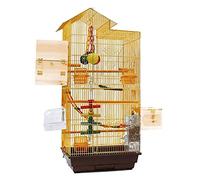 Bird Cage Metal Bird Cage Built-in Adjustable Hanging Wooden Bird Carriers Breeding Ornamental Birdcages For Home And Commercial Use. Novel design