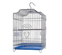 Bird Cage Metal Bird Cage Large Portable Bird Carriers Easy To Hang Birdcages Tray With Standing Pole Food Window Handle Novel Design