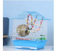 Bird Cage Metal Iron Bird Cage Portable Bird Carriers Small Ornamental House Birdcages For Small To Medium Birds Bird Nests Novel Design,Blue A