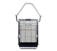 Bird Cage Metal Parrot Cage Bird Cage Black Large ling Cage Monk Xuanfeng Game Cage Rectangular Parakeet Cage Pet Supplies