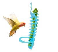 Bird Cage Millet Holder - 25cm Foraging Basket Toy, Vibrant Perch Stand, Effortless Refilling Enhanced Foraging Experience | Enrichment Food Dispenser for Lovebirds Parrots Cockatiels Budgies