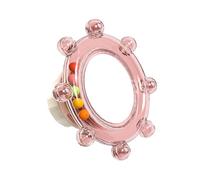 Bird Cage Mirror Interactive Enrichment Toy Parakeet Cockatiel Reflection Chew Safe Acrylic Swing Accessory Hanging Pet Stimulating Play Item Designed For Social Interaction Mental Engagement