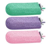 Bird Cage Parch - 3 Pack Colorful Resin Stops with Textured | Fun Chewing and Climbing Toy for Birds, Cage Mount Accessories for Beaks, Cage Claws Health