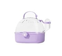 Bird Cage Parrot Bird Cage Outdoor Cage Small Portable Acrylic Take-away Special Cage Pet House(Purple)
