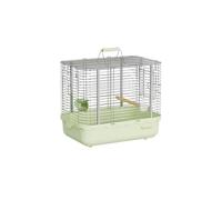 Bird Cage Parrot Bird Cage Portable for Going Out Stainless Steel Horizontal Wire Mesh Handheld Flight Cage Stand(Green)