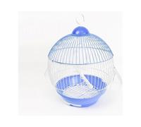 Bird Cage Parrot Bird Cage Small Villa Metal Roof Ornamental Cage Iron Breeding Bird Cage Parrot Cage(Blue)