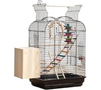 Bird Cage, Parrot Cage, Bird Flight Cages with Rolling Stand and Bottom Tray for Cockatiels Parakeets Lovebirds Flight Perches Birdcage