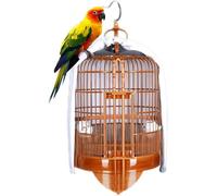 Bird Cage, Parrot Cage, Handmade Bird Cage Double Door Bird Cage Portable Bird Cage Can Be Hanged Outdoors(33 * 33 * 59cm)