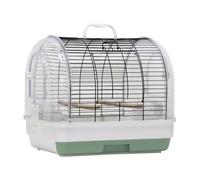 Bird Cage, Parrot Cage, Portable Bird Carrier with Seat Perches & Feeding Bowls & Removable Drawer Leaf, Travel Carrier Cage for Home, Excursion, Pet Clinic, 42 x 32 x 37 cm