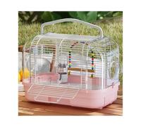 Bird Cage Parrot Cage Portable Take-out Outdoor Bird with Bag Special Flight Cage Stand(Blue)