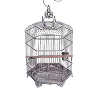 Bird Cage, Parrot Cage, Stainless Steel Cage Parrot Ornamental Cage Bird Cage Suitable For All Kinds Of Birds(35.8 * 44cm)