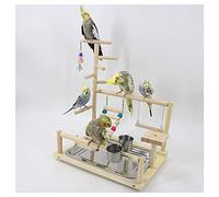 Bird Cage Parrot Interactive Playground Stand Little Parrot Toy Swing Supplies Climbing Suitable for Parakeets Finch Bird Parrot Birdcages (Color : A)