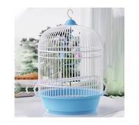 Bird Cage Parrot Portable Cage Outdoor Ornamental Round Take-out Bird Flight Cage Stand(Blue)