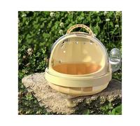 Bird Cage Parrot Take-out Cage Bird Special Portable Bag Hand-held Flight Cage Stand(Yellow)