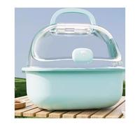 Bird Cage Parrot Take-out Cage Bird Special Portable Small Bag Hand-held Mini Transport Cages(Blue)