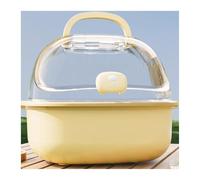 Bird Cage Parrot Take-out Cage Bird Special Portable Small Bag Hand-held Mini Transport Cages(Yellow)