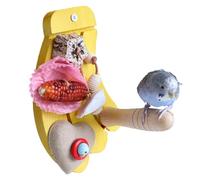 Bird Cage Perch Banana Shaped Pole as a Toy for Birds - Chew Toy for Budgies and Parakeets | for Conure Cockatiels Budgies Lovebird Macaw and Sparrow