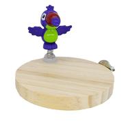 Bird Cage Perch, Natural Chewable Cockatiel Playground Toy, Enrichment Accessory, Strong Material 6.3x6.3x3.54 Inches for Conure, Pigeon, Chicken & Indoor Birds