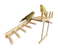 Bird Cage, Perch, Ramp, Swing, Climbing Toy, Wooden Swing
