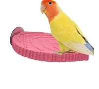 Bird Cage Perch - Resin Stand with Plant Design, Macaw Perch, Conure, Parakeet, Macaw, Canary, Inseparable, Beak Filing and Chewing