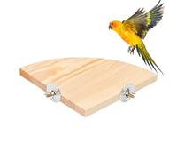Bird Cage Perch Shelf - Wooden Exercise Platforms, Training Climbing Toy, Pet Stand Accessory, Natural Branch Structure with Durable Build | Wooden Cage Perch for Parrot Cockatiel Budgiee Finch Parake
